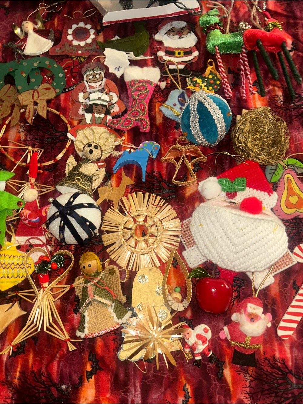 Handcrafted Assorted Christmas Ornaments - Multi-Color Holiday Décor